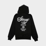 Black Stussy World Tour Hoodie